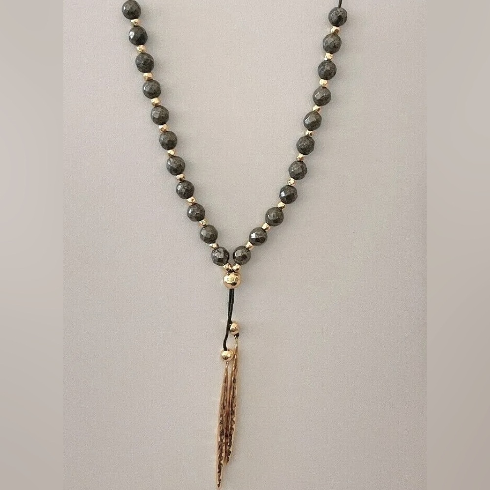 Gorjana Power Gemstone Pyrite Beaded Necklace — image 6 of 8